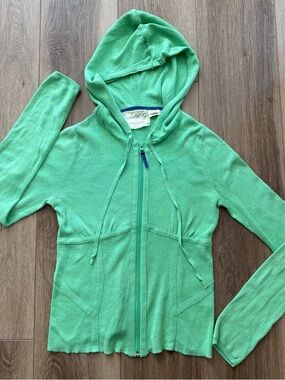 sparrow by anthropologie Green zip up Hoodie size small